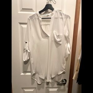 Elegant smooth white tunic